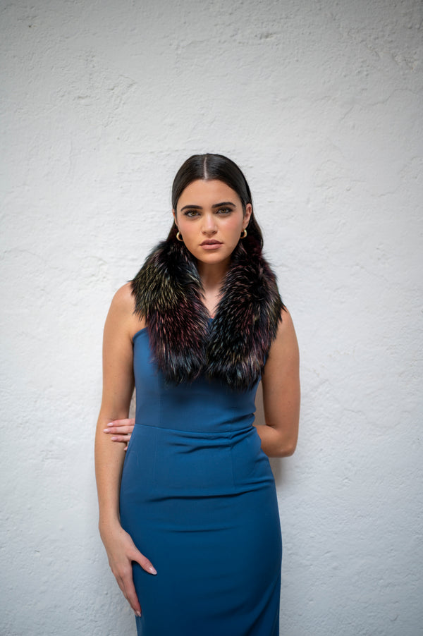 CUELLO PIEL COLORINES