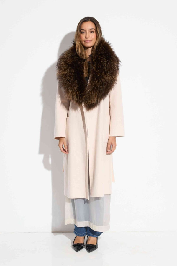 CUELLO PIEL MARRON XXL